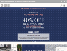Tablet Screenshot of croscill.com